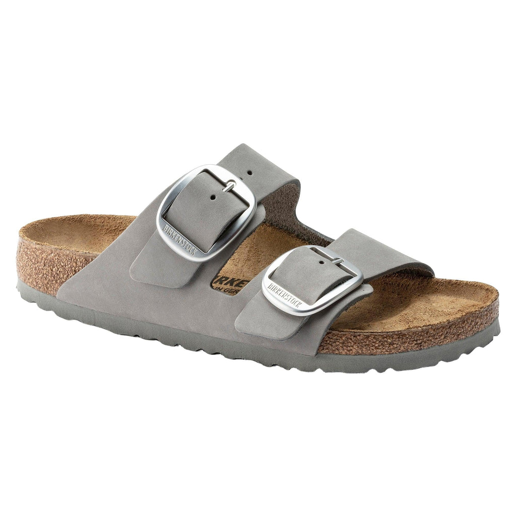 Birkenstock Arizona Big Buckle Nubuck Leather in Dove Gray