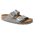 Birkenstock Arizona Big Buckle Nubuck Leather in Dove Gray