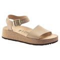 Birkenstock Glenda Nubuck Leather in Sandcastle