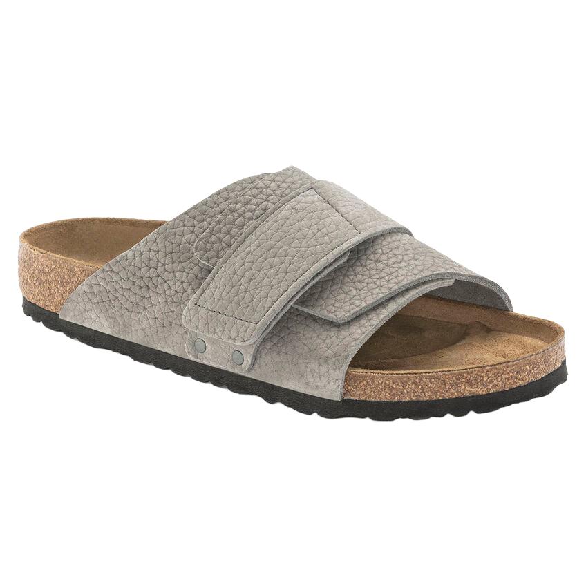 Birkenstock Kyoto Nubuck Leather in Desert Buck Whale Gray