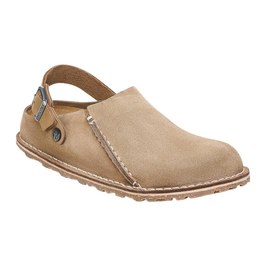 Birkenstock Men's Lutry Premium Suede Leather in Gray Taupe