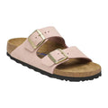 Birkenstock Arizona Soft Footbed Nubuk Leather in Soft Pink