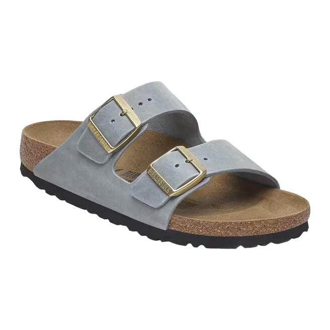 Birkenstock Arizona Oiled Leather in Basalt Gray