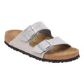 Birkenstock Arizona Synthetics in Shiny Glitter Silver