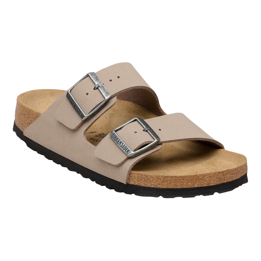 Birkenstock Arizona Birkibuc in Gray Taupe