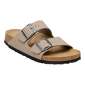 Birkenstock Arizona Birkibuc in Gray Taupe