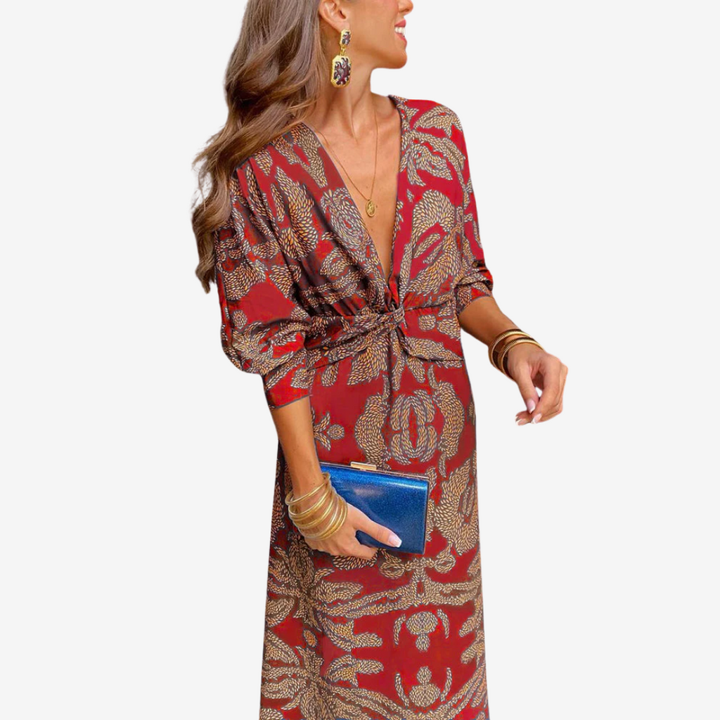 Doriane™ Midi con escote envolvente