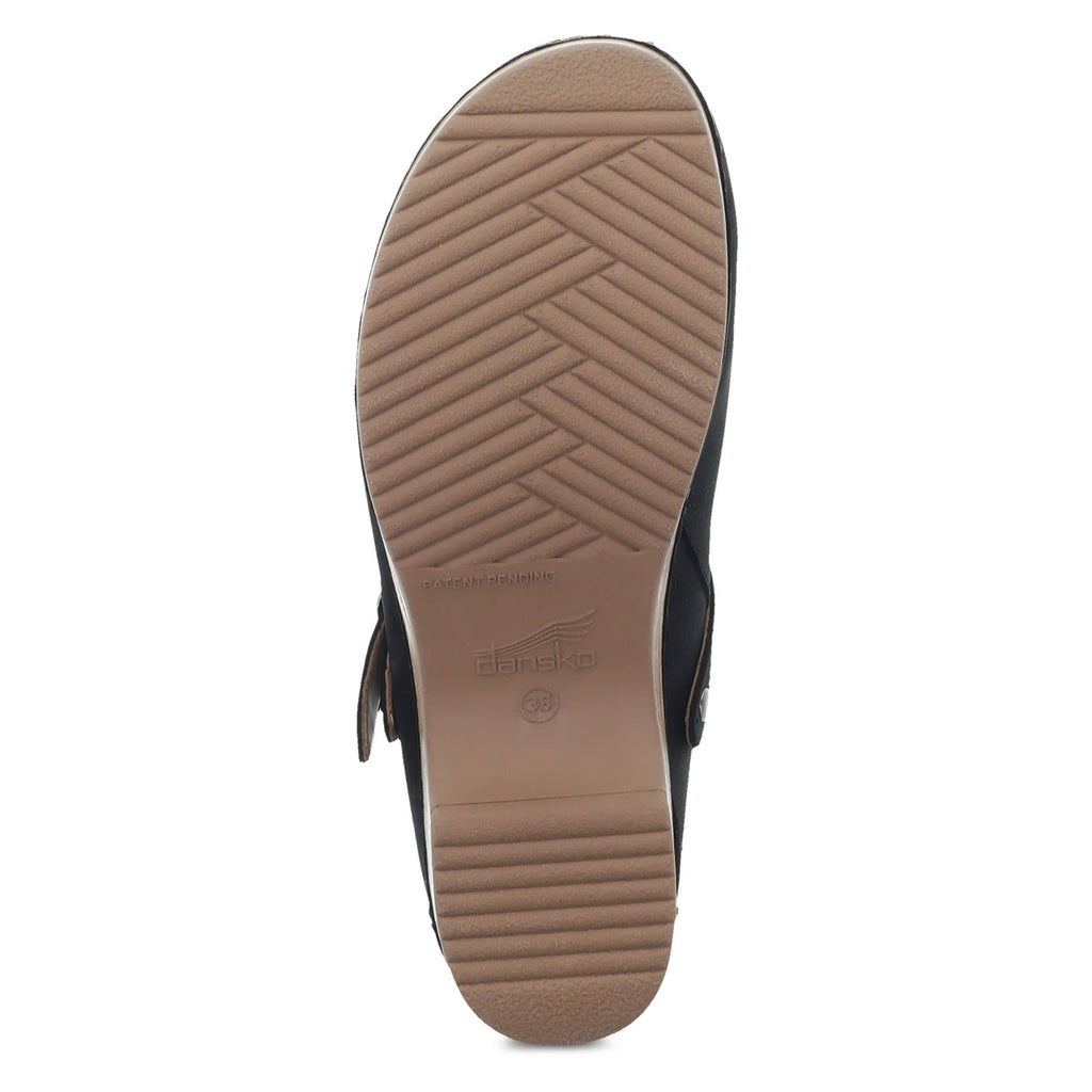 Dansko Women's Berry in Black Burnished Nubuck Mule