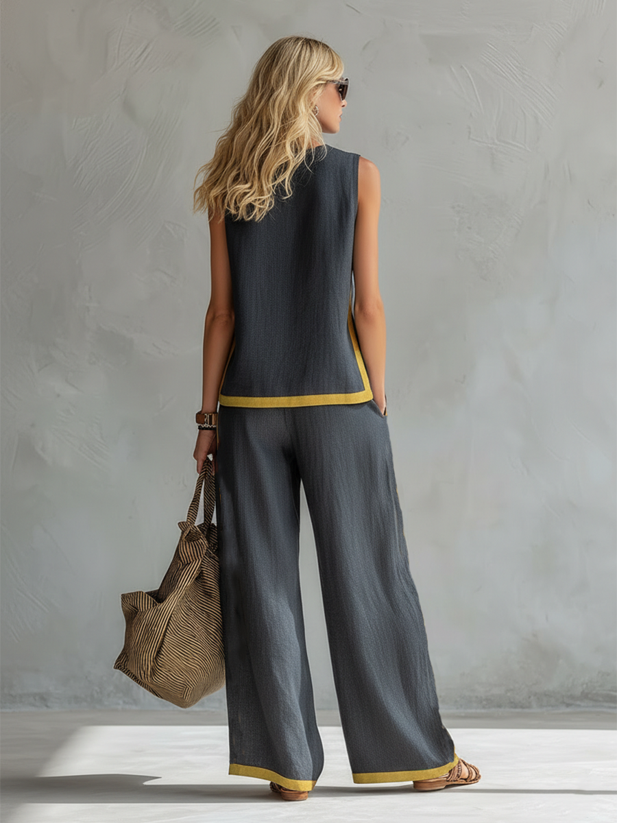 Leila | Completo Elegante in Cotone e Lino
