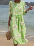 Abito casual da donna con stampa floreale