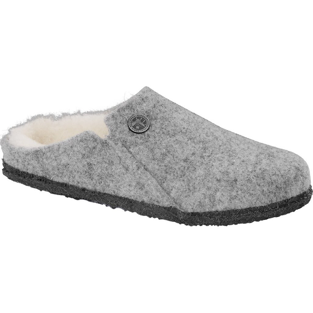 Birkenstock Zermatt Wool Felt Slipper in Light Gray