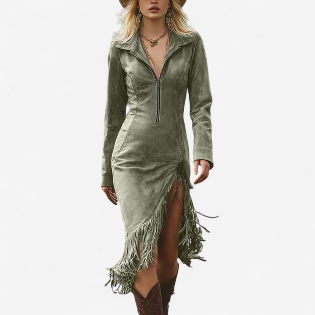 Ginette™ vestido de otoño elegante