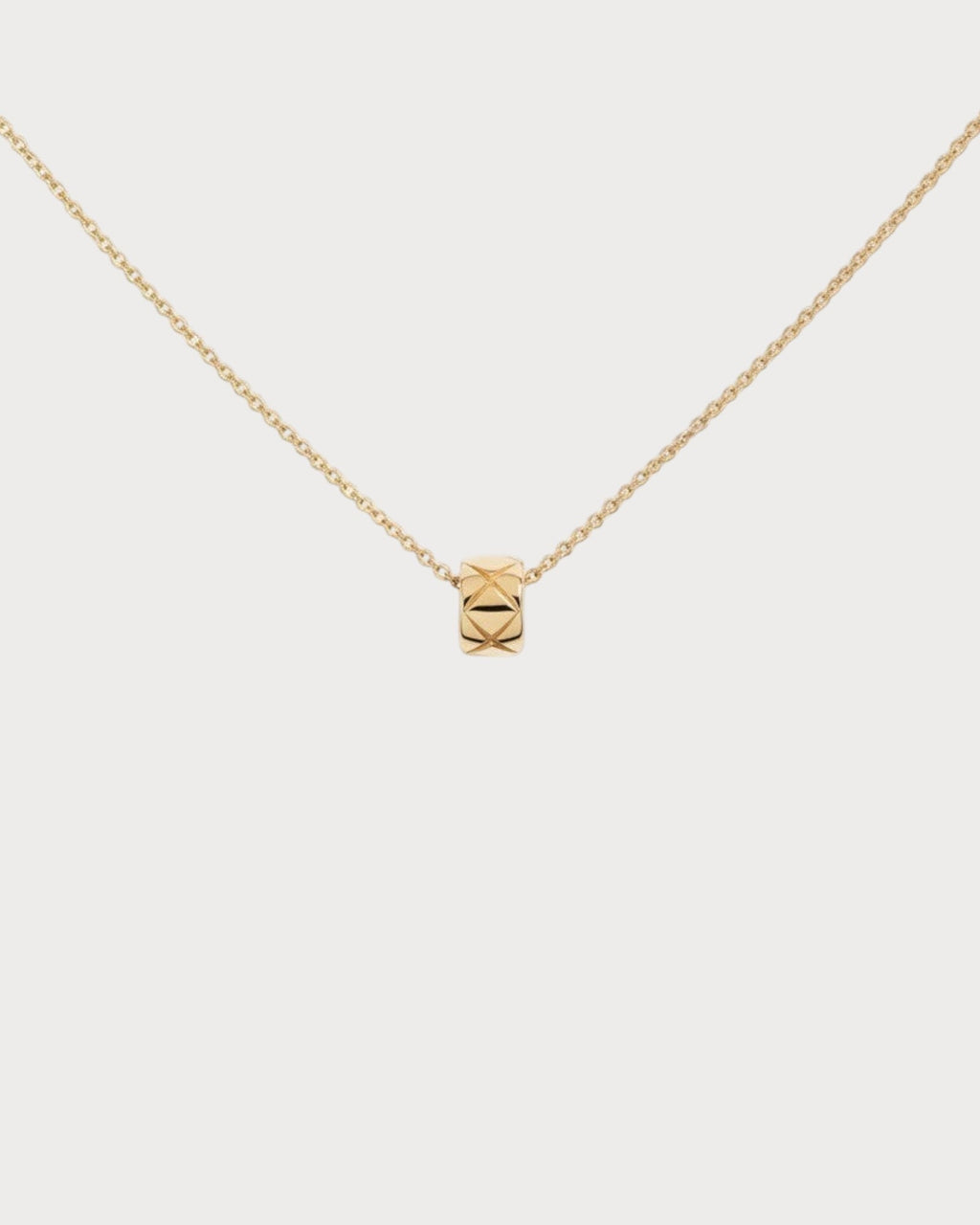 CHANEL J12306 Coco Crush Necklace Quilted Motif & 18K(Small/3 Colors)