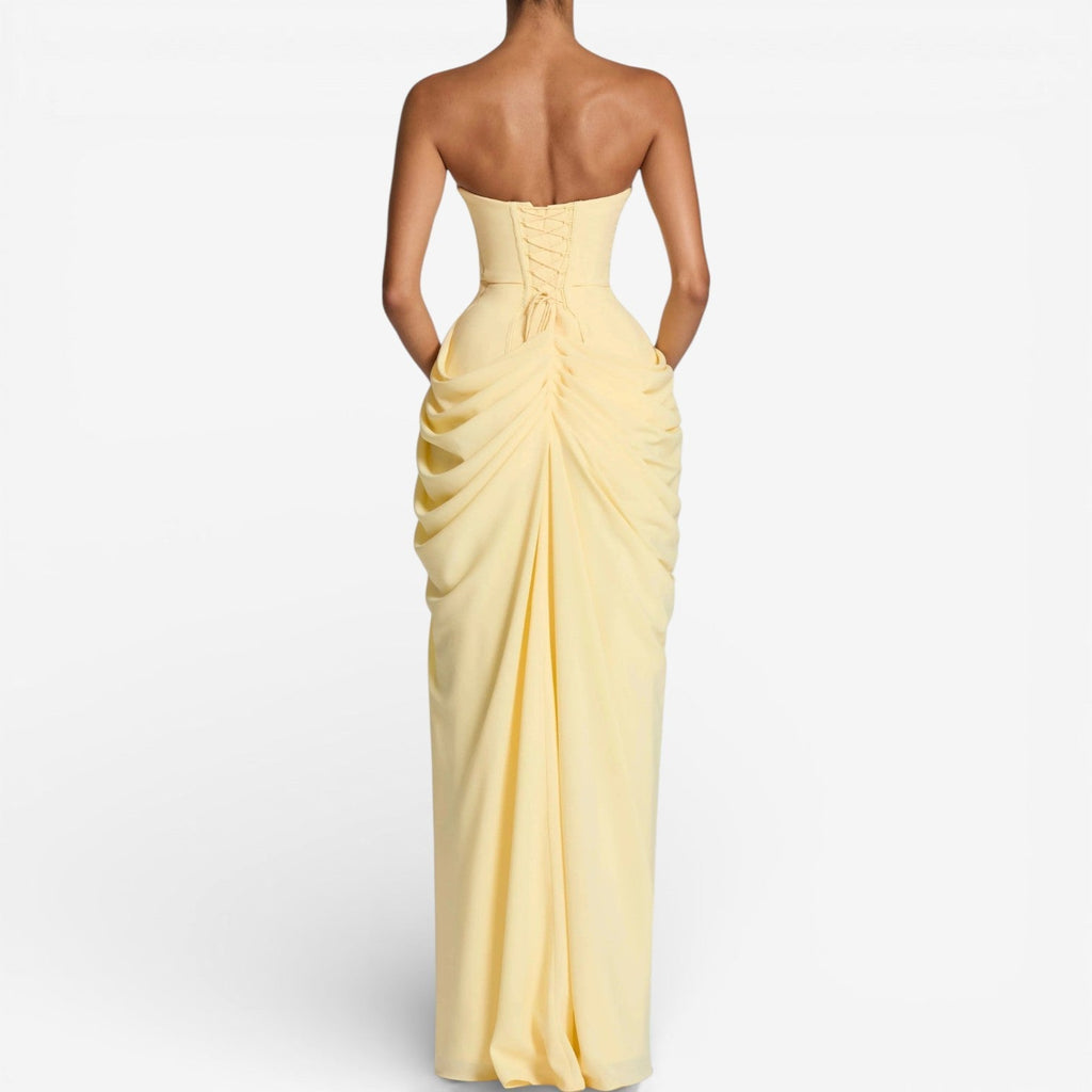 Angelina™ Vestido largo sin tirantes