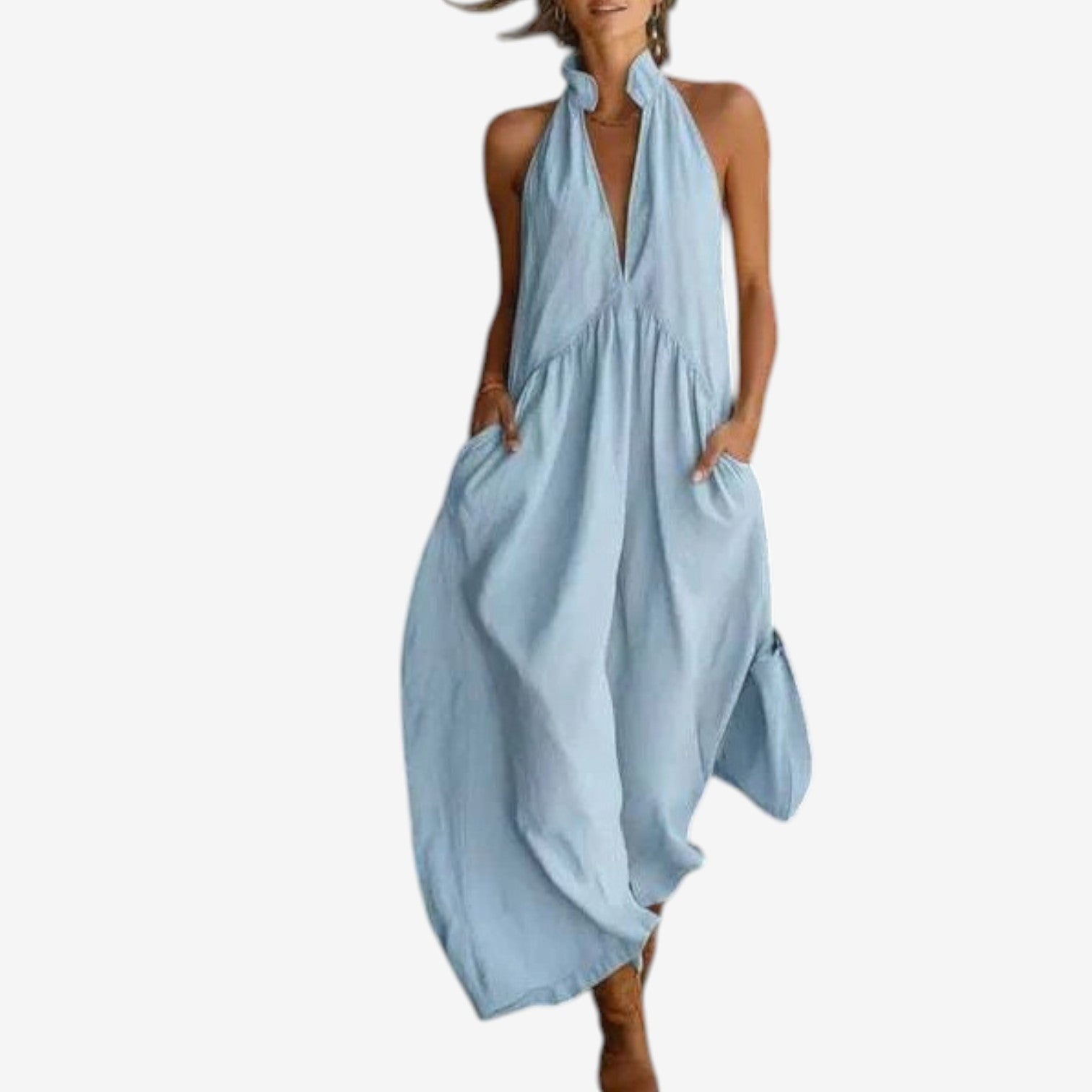 Shanen™ vestido maxi de estilo boho