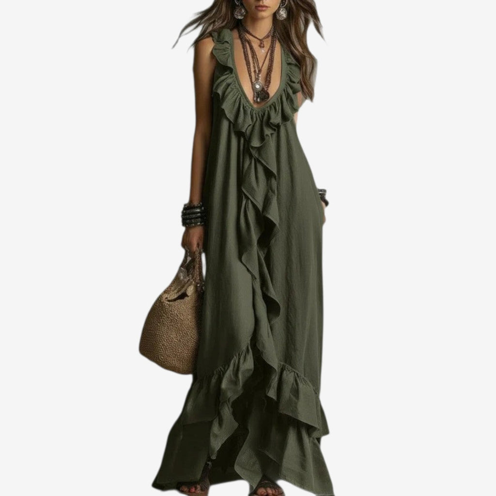 Vianne™ Vestido largo con volante