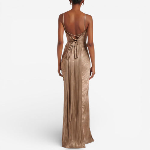 Aliona™ Vestido largo plisado