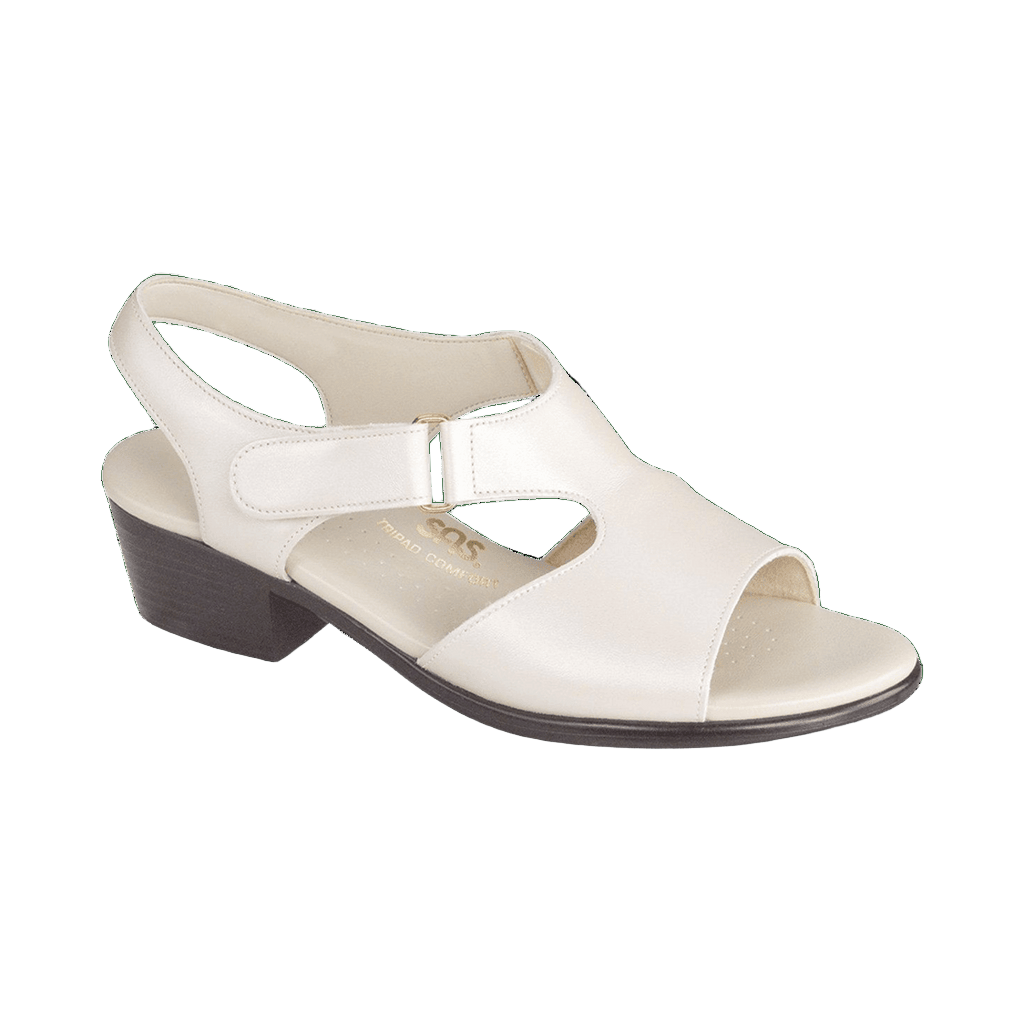 SAS Women's Suntimer Heeled Sandal in Pearl Bone