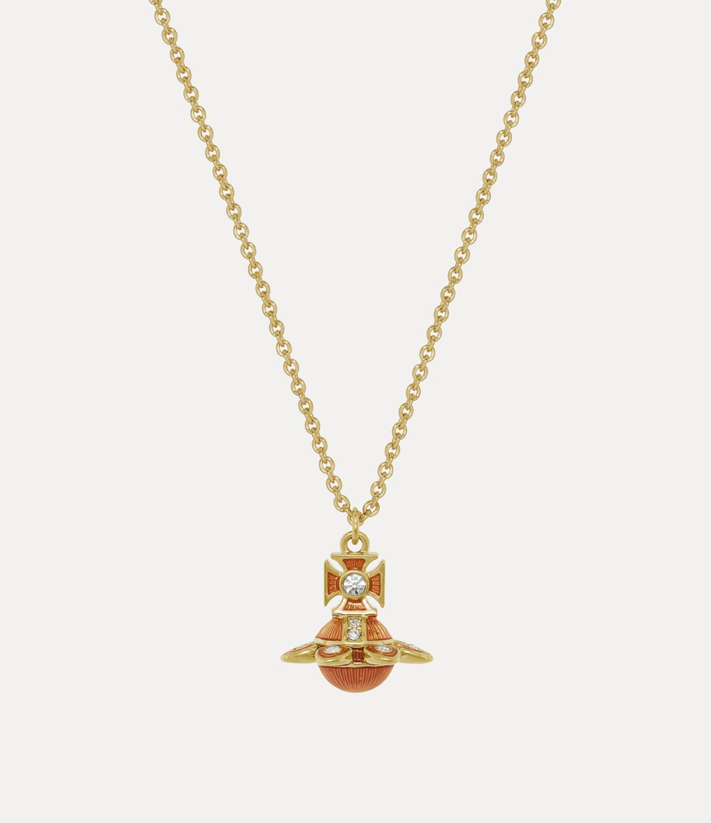 VIVIENNE WESTWOOD Capucine Platinum Pendant Necklace Brass(2 Colors)