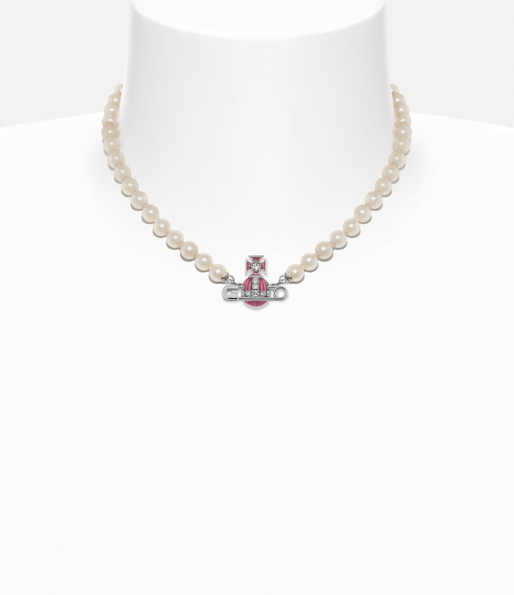 VIVIENNE WESTWOOD Kitty Pearl Necklace Brass(2 Colors)